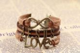 Bracelete Infinito + Jesus + Amor