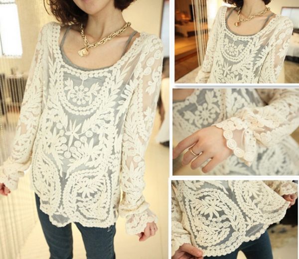 Blusa Renda Guipir #1